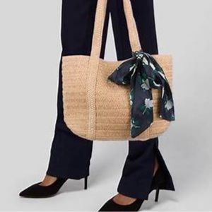 NWT Draper James everyday straw tote bag